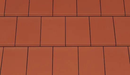 Creaton Domino — фрагмент покрівлі, колір мідно-червоний