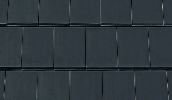 Creaton Domino — фрагмент покрівлі, колір сланцевий, глазур