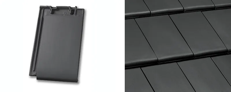 Nelskamp NIBRA G 10 PRO — фрагмент покрівлі, колір темно-сірий матовий, ангоб