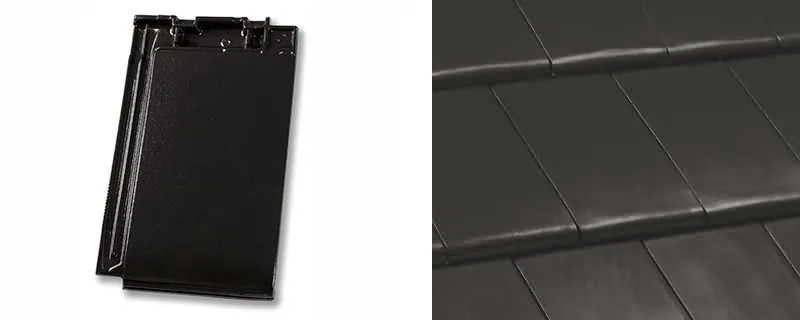 Nelskamp NIBRA G 10 PRO — фрагмент покрівлі, колір чорний, едель-ангоб (глазур)*